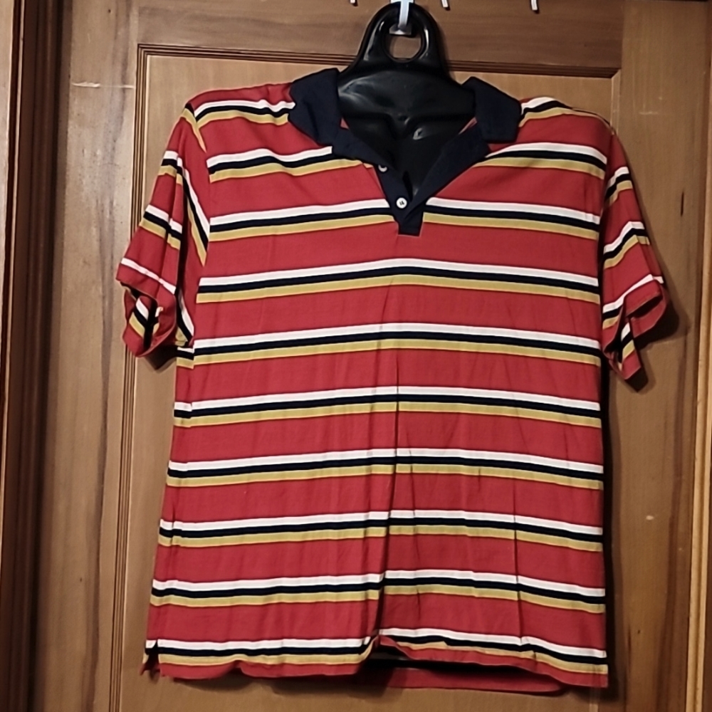 Men's XXL Polo Style  Striped Shirt